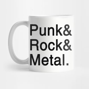 Punk & Rock & Metal v2 Mug